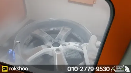 용인휠도색은 물론 휠복원까지, SM5 블랙유광 휠도색 / 수원 인계동