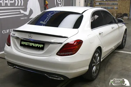 벤츠 C클래스 C200 블랙PPF 루프스킨 하이그로시 작업 / 수원 인계동