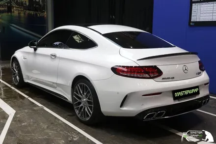 벤츠 C63 amg 카본파츠를 보호하는 자동차PPF 시공 / 수원 인계동
