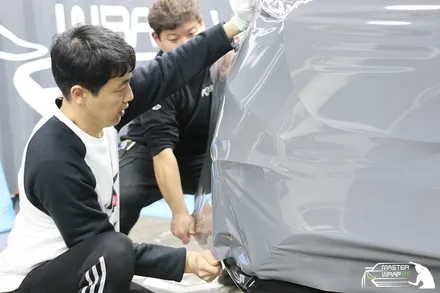 벤츠 gle63amg 자동차, 에이버리 락그레이 전체랩핑으로 완벽변신! / 수원 인계동