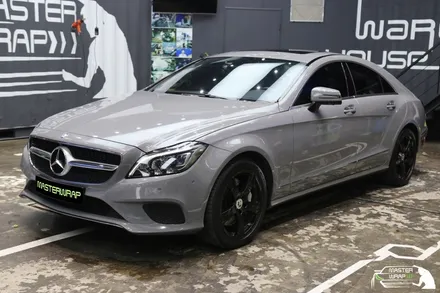 벤츠 cls클래스 cls350d 락 그레이 전체 차량랩핑 시공 / 수원 인계동