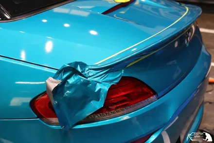 수원랩핑 BMW Z4의 화려한 대변신, 전체랩핑 시공 / 수원 인계동