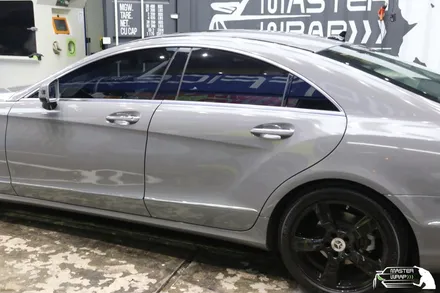 벤츠 cls클래스 cls350d 락 그레이 전체 차량랩핑 시공 / 수원 인계동