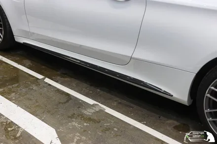 벤츠 C63 amg 카본파츠를 보호하는 자동차PPF 시공 / 수원 인계동