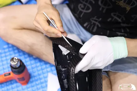 멋스러운 포르쉐 타이칸, 수원PPF 전체보호 시공으로 스크래치걱정 뚝! / 수원 인계동