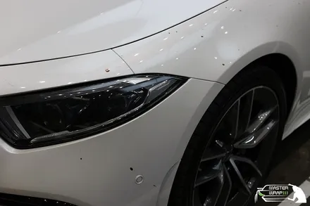수원랩핑 벤츠 cls 53 amg 전체 사틴블랙 랩핑으로 카리스마 살리기 / 수원 인계동