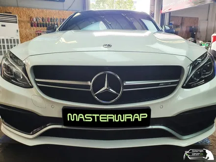 【용인랩핑】 벤츠 c63 amg 크롬죽이기 시공 / 수원 인계동
