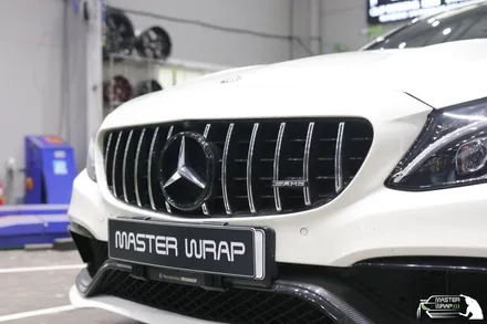 【수원랩핑】 벤츠 C63 amg 그릴 세로줄 랩핑 / 수원 인계동