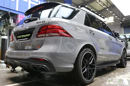 벤츠 gle63amg 자동차, 에이버리 락그레이 전체랩핑으로 완벽변신! / 수원 인계동