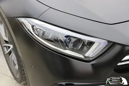 수원랩핑 벤츠 cls 53 amg 전체 사틴블랙 랩핑으로 카리스마 살리기 / 수원 인계동