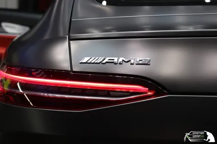 수원랩핑 벤츠 gt43 amg 사틴블랙 전체랩핑과 실내 카본튜닝까지! / 수원 인계동