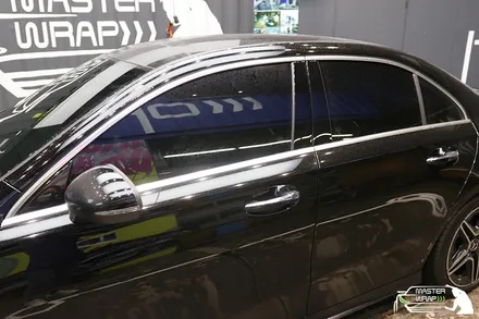 크롬죽이기 블랙 톤다운 랩핑으로 스타일리쉬해진 벤츠 A클래스 a35 amg / 수원 인계동