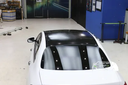 e클래스 W213 루프스킨 제거, 수원 3M 2080글로스블랙 시공기 / 수원 인계동
