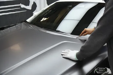 수원랩핑 벤츠cls 63 amg 사틴다크그레이 전체랩핑 시공 <극한직업 마스터랩> / 수원 인계동