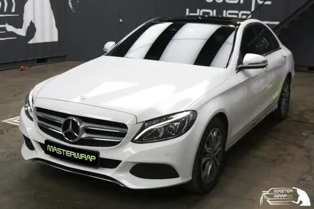 벤츠 C클래스 C200 블랙PPF 루프스킨 하이그로시 작업 / 수원 인계동