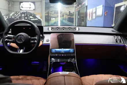 벤츠 s400d 송풍구 수원랩핑으로 사이드미러 비침 완화! / 수원 인계동