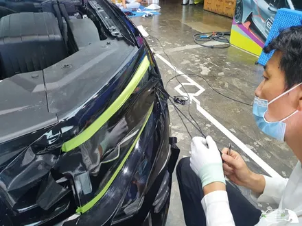랩핑으로 변신하는 모하비 더마스터 크롬죽이기 올블랙 시공! / 수원 인계동