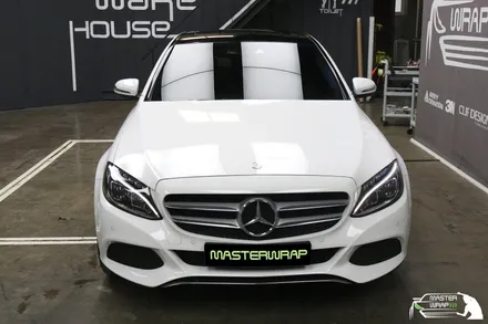 벤츠 C클래스 C200 블랙PPF 루프스킨 하이그로시 작업 / 수원 인계동