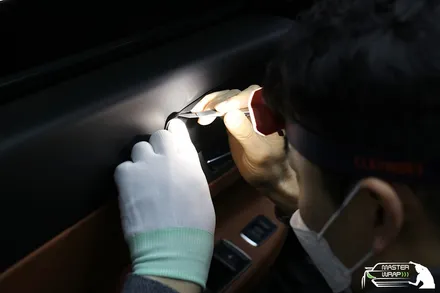 재규어 xf 20d 3M 블랙카본으로 차량내부꾸미기! / 수원 인계동