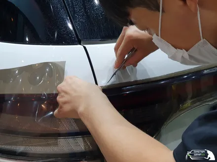 링컨 에비에이터 자동차 라이트필름 테일램프 시공 / 수원 인계동