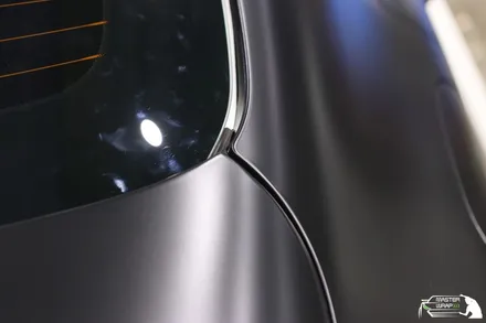 수원랩핑 벤츠 c클래스 c200d 리어휀다 사틴블랙 래핑 / 수원 인계동