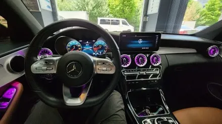 벤츠 W205 C43 AMG 순정연동 송풍구 + 리어송풍구 엠비언트 풀세팅 | 오토갤러리 김포점 · 송파점