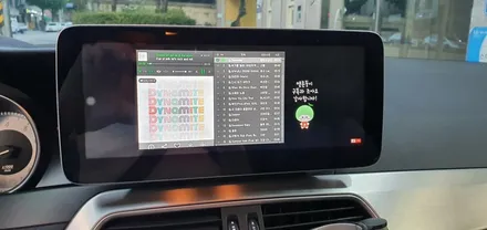 벤츠 C클래스 10.25인치 안드로이드 올인원 장착&파인뷰 LX-3000블랙박스 & 레인보우V70 필름 시공 후기 포스팅.