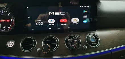 벤츠 E클래스 안드로이드 셋탑형 네비게이션 M2C-200A 송파구 오토갤러리