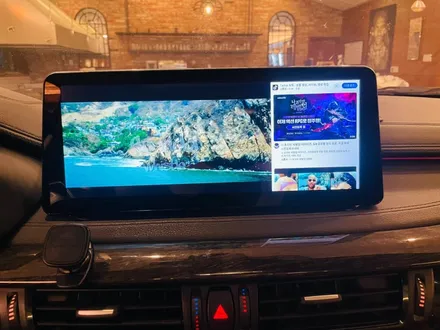BMW X6 파손된 네비게이션 안드로이드올인원으로 교체했어요 - 오토갤러리