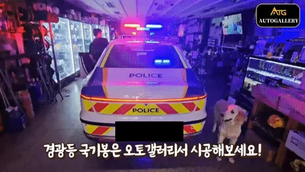 현대 그랜저 경찰차 순찰차량 전면 후면 경광등과 국기봉까지 깔끔하게 시공해드렸습니다! 경찰차량 경호차량 의전차량 외교부차량 전문 오토갤러리