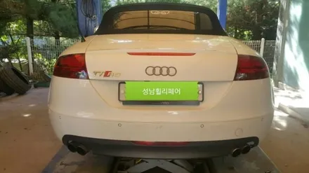 아우디 TTrs  18인치 블랙유광 색상변경수리 / 용인 보정동