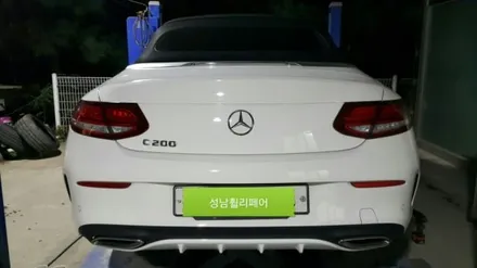 벤츠 C200 amg19인치 다이야컷팅휠복원 일명 마차휠 / 용인 보정동