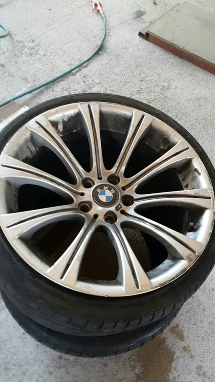 bmw 19인치 타이어파손과 크랙 휠 / 용인 보정동