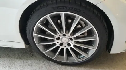 벤츠 C200 amg19인치 다이야컷팅휠복원 일명 마차휠 / 용인 보정동
