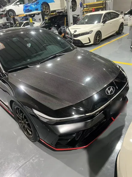 [HYUNDAI]현대 2024 아반떼N 리얼카본 본넷 2종 출시! 신제품은 가장 빠르게 전달하는 낭만무역! / 충청 금산