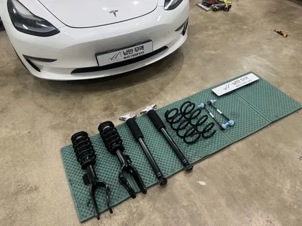 [TESLA] 모델3 불편 승차감의 정상화. 하이랜드서스펜션 교체, 하체점검, 운행소음, 하부진동, / 충청 금산