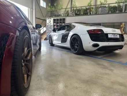 [WHEEL] 아우디 R8 V10 시트 가죽 교체, 커스텀 옵셋 주문제작 단조 휠 제작! Feat. 리얼 카본 프론트립 / 충청 금산