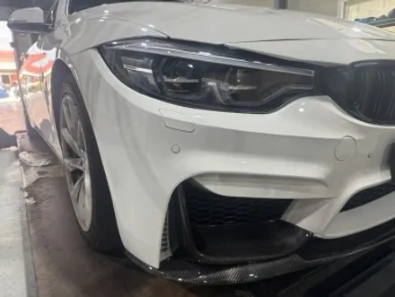[BMW] 전기형 420i 그란쿠페를 M4컴페티션으로! 배기튜닝까지, 전면 사고 수리도 완벽하게~! 원스탑 카케어 낭만무역! / 충청 금산