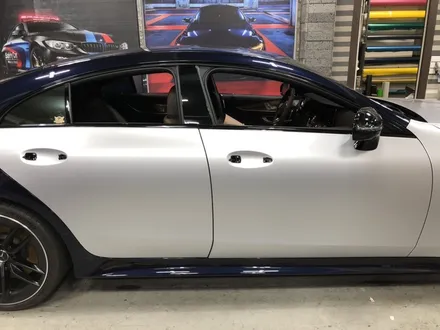 신형 벤츠 cls53 amg 랩핑 완성! 사틴 실버 메탈릭 전체랩핑 / 부천, 광명, 시흥
