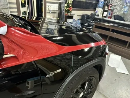 벤츠 신형 glb 35 amg 버건디 래드 마이바흐 스타일 투톤랩핑 및 카본 유광 포인트 랩핑 완성! / 부천, 광명, 시흥
