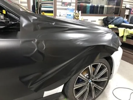 [자동차 랩핑] 신형 bmw x6 40d  사틴 블랙 무광 전체 랩핑 시공 부천 모터가드존 본점 / 부천 상이로