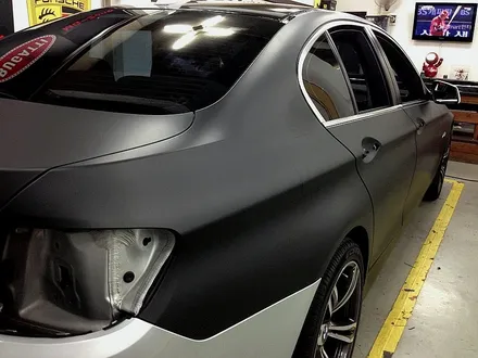 부천 전체 랩핑 bmw 520d 블랙 무광 랩핑 부천 모터가드존 본점 랩핑 / 부천 상이로