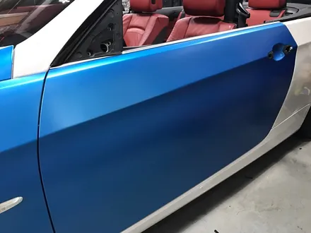 부천래핑 bmw 328컨버터블 반무광 사틴블루 전체랩핑 / 부천 상이로