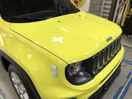 부천랩핑 jeep 지프 레니게이드 형광옐로우 전체랩핑 / 부천, 광명, 시흥