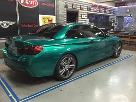 인천 부천랩핑 bmw 428i 컨버터블 m스포츠 다크그린펄전체랩핑시공 / 부천, 광명, 시흥