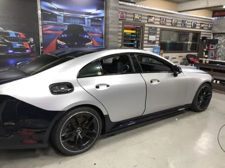 신형 벤츠 cls53 amg 랩핑 완성! 사틴 실버 메탈릭 전체랩핑 / 부천, 광명, 시흥
