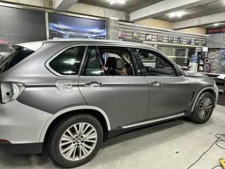 bmw x5 사틴 다크 그레이 전체 랩핑 및 크롬 죽이기 랩핑 완성![모터가드존 본점] / 부천 상이로
