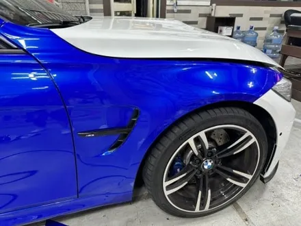 bmw m3 이런 컬러는 어때? 고광택 pet 필름 사파이어 블루 랩핑! / 부천 상이로
