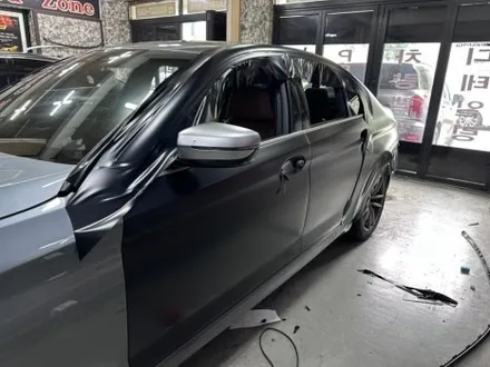 [인천랩핑]bmw g30 5시리즈 pet필름 울트라 사틴 블랙 무광 이벤트 전체 랩핑 시공! / 부천 상이로