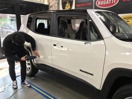 부천랩핑 지프(jeep)레니게이드 4x4 화이트아이보리 전체랩핑 / 부천 상이로
